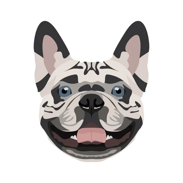 Ilustración Bulldog francés — Archivo Imágenes Vectoriales