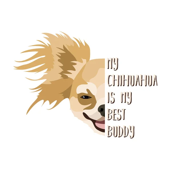 Beste vriend Chihuahua — Stockvector