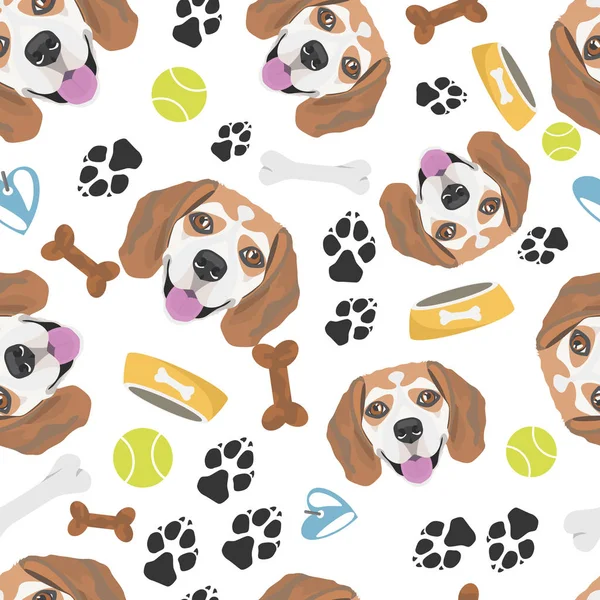 Usměvavý pes Beagle — Stockový vektor