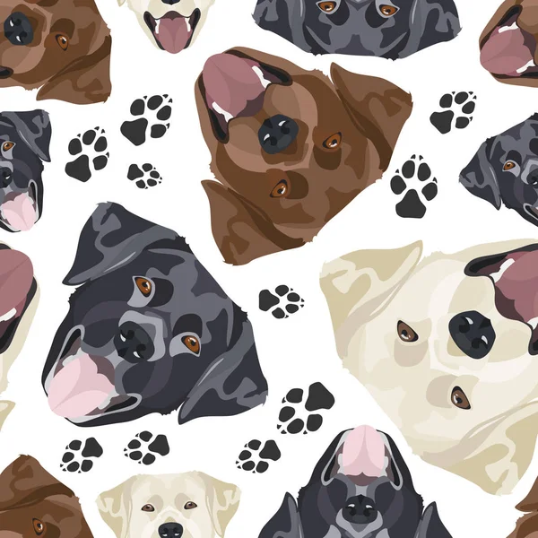 Ilustración alegre Labrador — Vector de stock