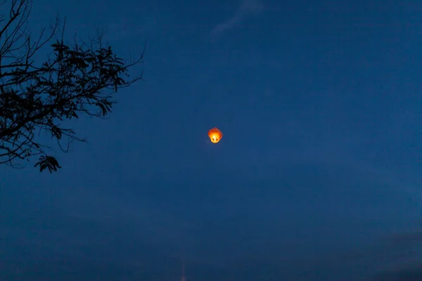 Chinese Flying Lantern Festival — Stock Photo, Image