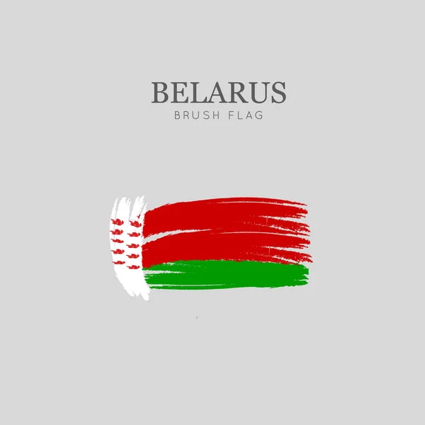 Belarus Flag Brush Stroke Vector Watercolor Painting — Stock Vector