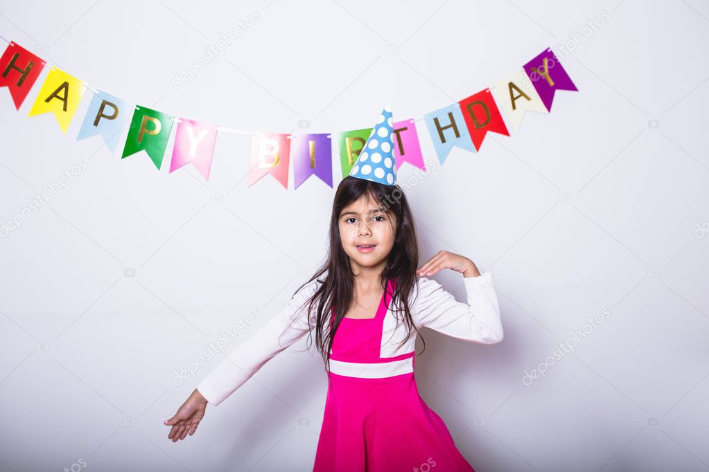 Little Girl Celebrating Her Birthday