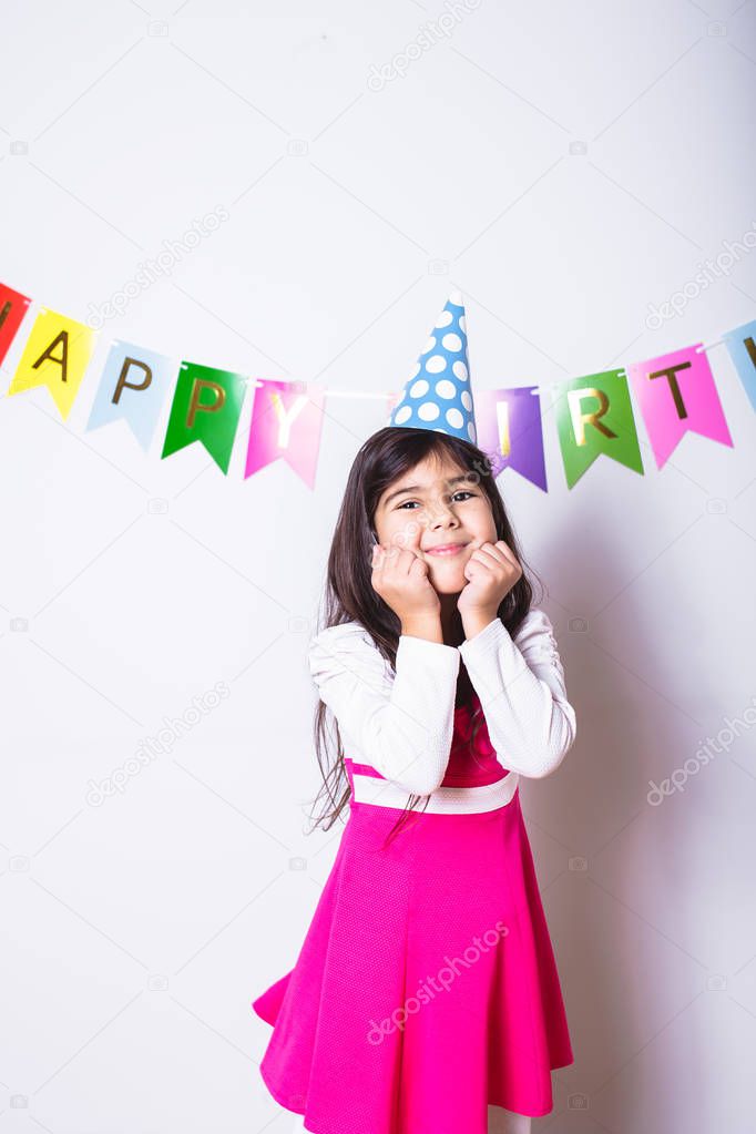 Little Girl Celebrating Her Birthday