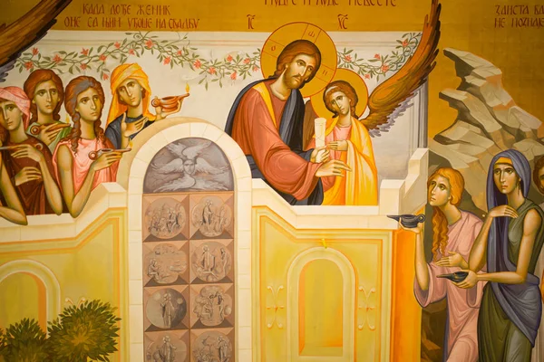 Belgrado Serbia Dicembre 2018 Cripta Sotterranea Della Chiesa Ortodossa San — Foto Stock