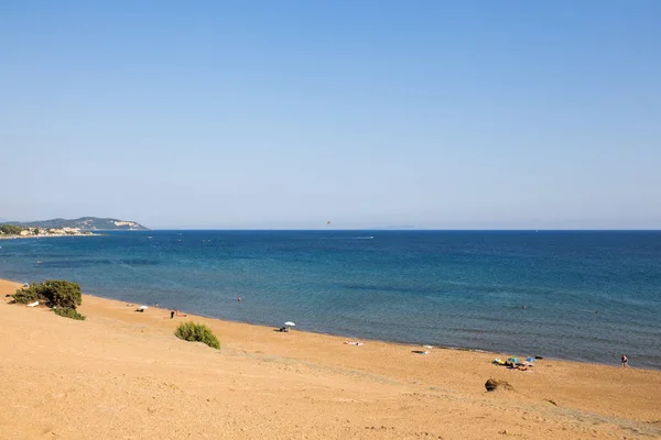 Dünen Mit Meerblick Auf Korfu Griechenland — Stockfoto