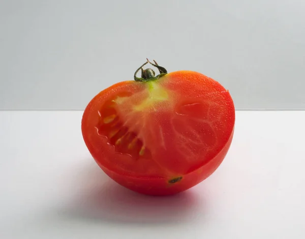 Red cherry tomato in a cut