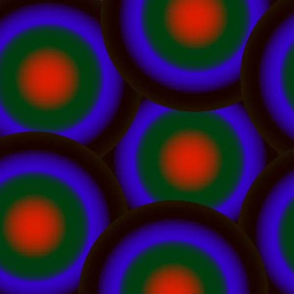 Ein Muster Aus Schwarzen Und Blauen Kreisen — Stockvektor