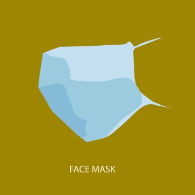 Arka plandaki doktorlar için tıbbi maske.