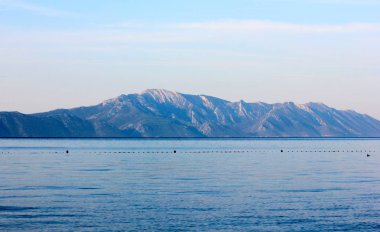 Dağlar ve deniz Hırvatistan