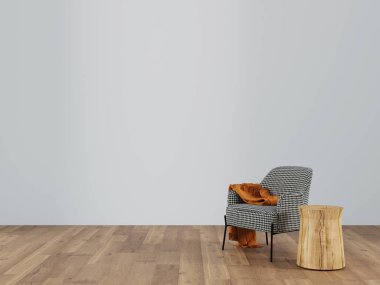 İç yemek masası. 3B işleme