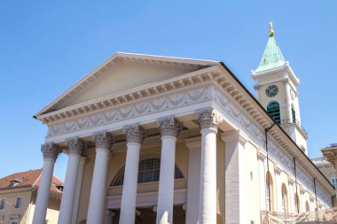 Karlsruhe, Almanya: Karlsruhe 'deki Evangelica Kilisesi. Karlsruhe, Baden-Wurttemberg, Almanya.