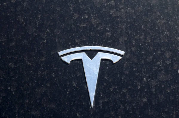 Znak Tesla Motors Tesla Motors Inc Jest Amerykańską Firmą Zajmującą — Zdjęcie stockowe