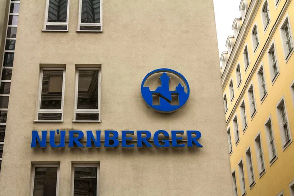 Dresde Alemania Julio 2019 Nurnberger Versicherung Insurance Company Germany — Foto de Stock