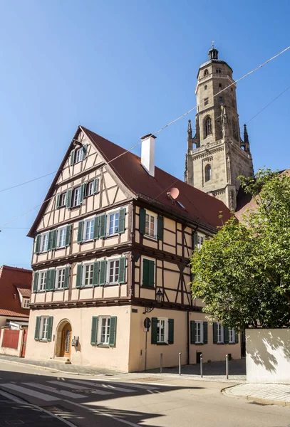 Nordlingen Famosa Ciudad Medieval Franconia Baviera Alemania —  Fotos de Stock