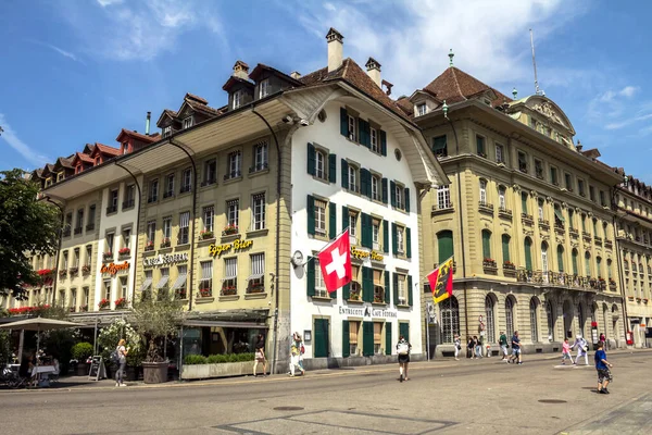 Bern Švýcarsko Července 2019 Charakteristické Bývalé Sídlo Bern Založené Roce — Stock fotografie