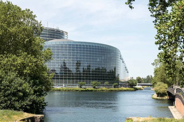 Strasbourg Franciaország Európai Parlament Strasbourgban Franciaország — Stock Fotó