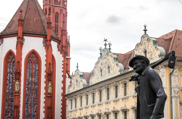 Wuerzburg Německo Pohled Staré Centrum Města Wurzburg Německo Wurzburg Město — Stock fotografie