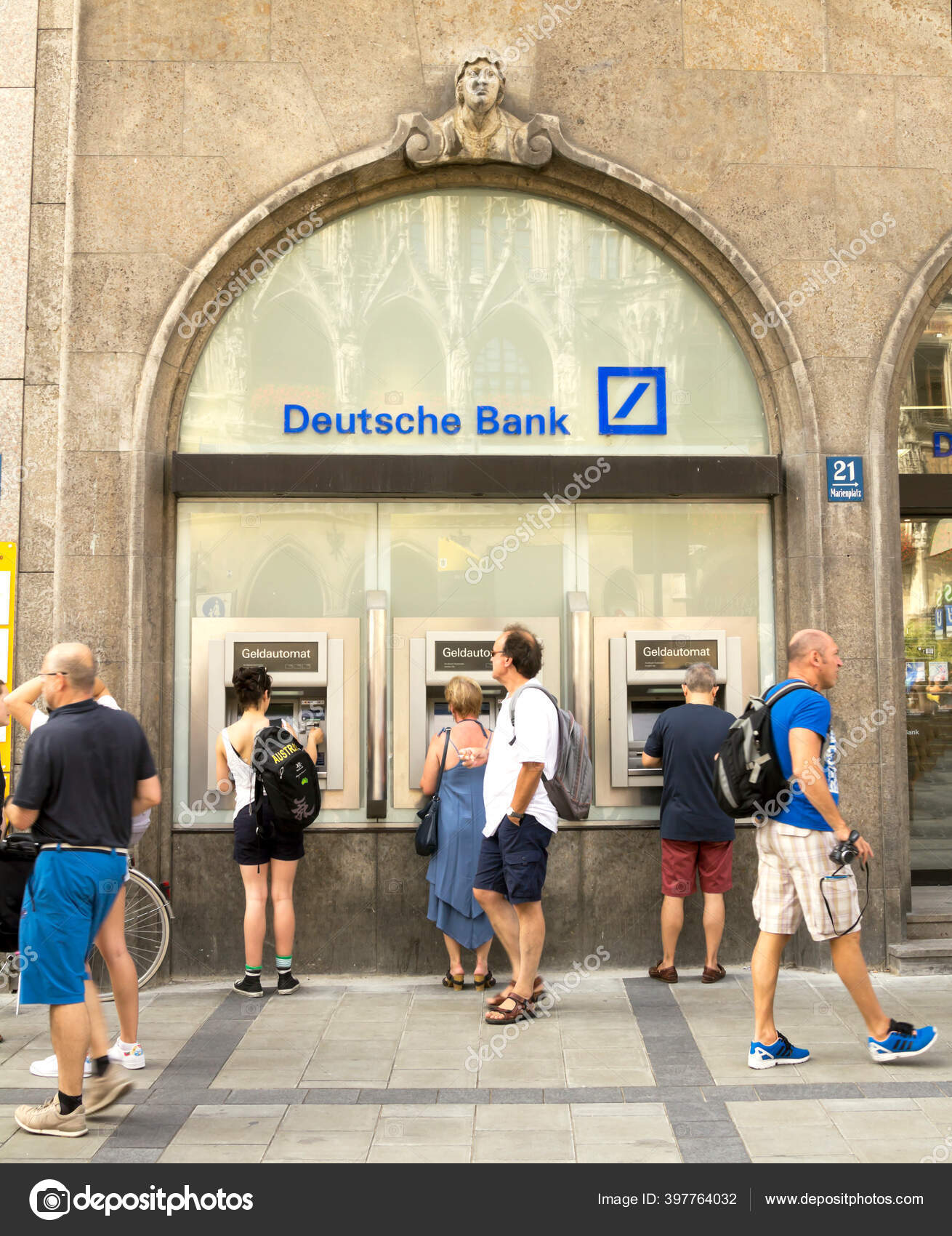 Munich Germany Deutsche Bank Logo August 2017 Munich Germany Deutsche