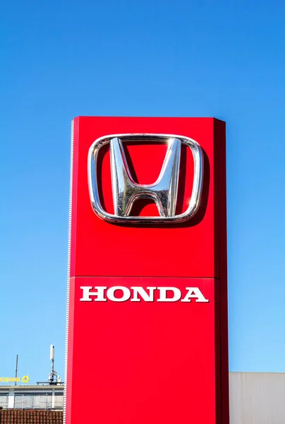 Nurnberg Honda Motor Logo Signo Honda Fabrica Uno Los Coches — Foto de Stock