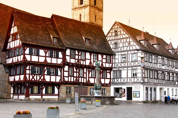 Traditional German Houses Old Town Forchheim Bavaria — Stock Photo, Image