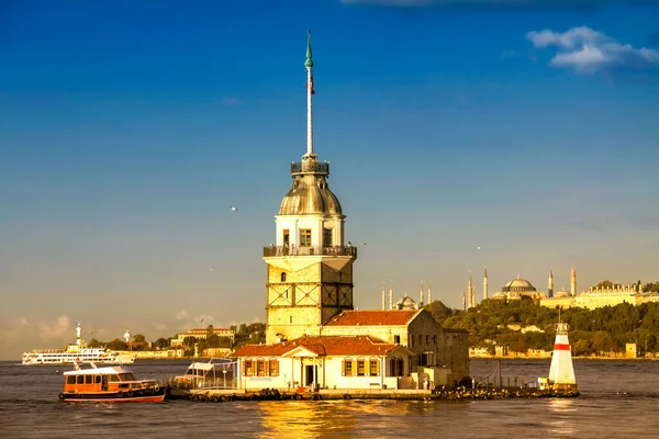 Der Mädchenturm Istanbul Türkei — Stockfoto