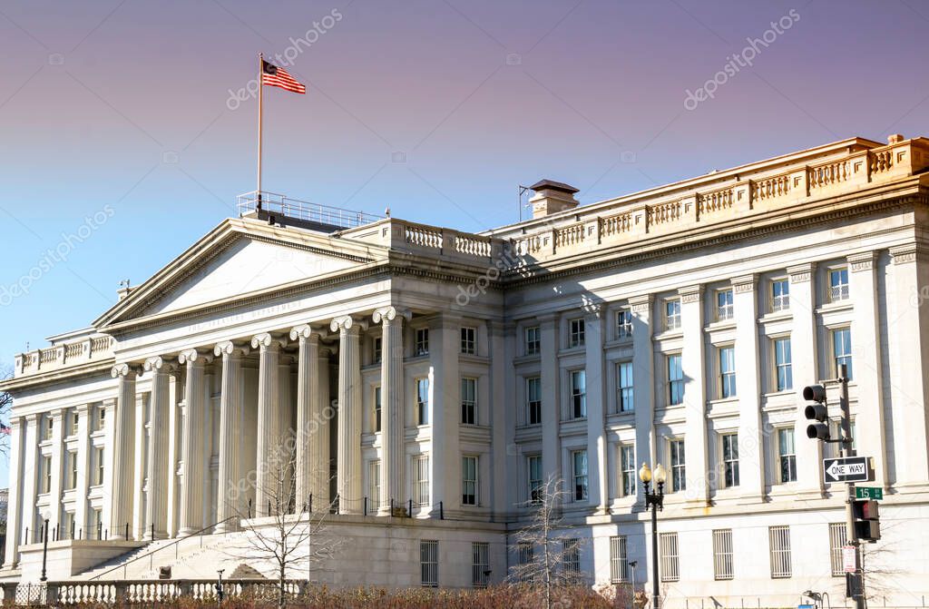 The Treasury Department in Washington DC