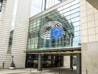 Brüksel, BELGIUM: Brüksel, Belçika 'da Avrupa Parlamentosu binası