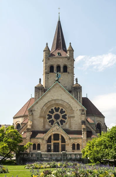Basileia Suíça Igreja São Paulo Basileia Suíça — Fotografia de Stock