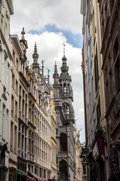 Grand Place Maison Roi Neogotycki Budynek Xviii Wieku Którym Mieści — Zdjęcie stockowe