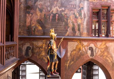 Basel, SWitzERLAND: Rathaus, Basel Belediye Binası - İsviçre