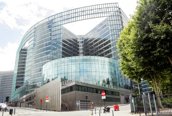 Bruselas Bélgica Edificio Comisión Europea Vidrio Construcción Arquitectónica Moderna — Foto de Stock