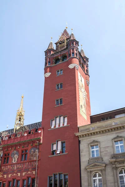 Rathaus Radnice Basileje Švýcarsko — Stock fotografie