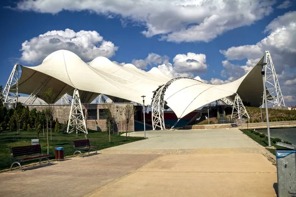 Carpa Como Estructura Acero Teatro Para Personas Ankara — Foto de Stock