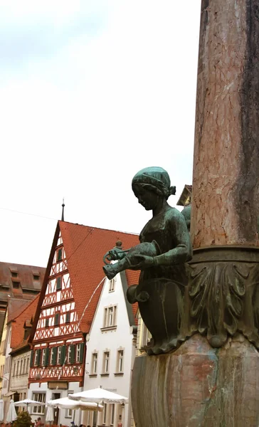 Casas Tradicionais Alemãs Cidade Velha Forchheim Baviera — Fotografia de Stock