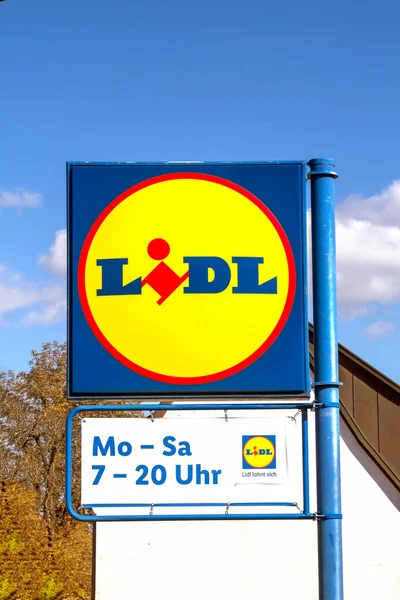 Altdorf Bei Norimberk Německo Lidl Supermarket Chain Sign Lidl Německý — Stock fotografie