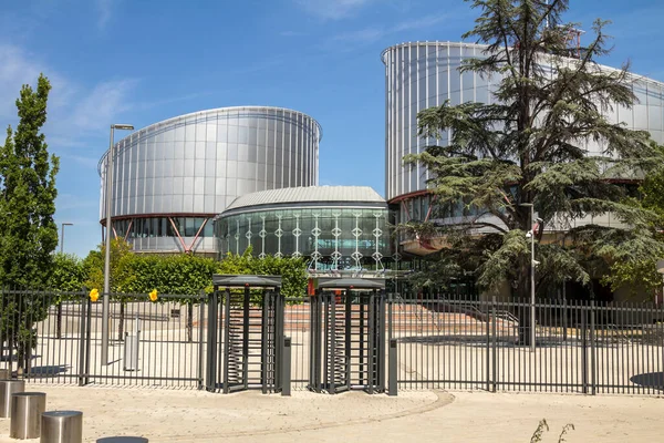 Straßburg Frankreich Gebäude Des Europäischen Gerichtshofs Für Menschenrechte Straßburg Frankreich — Stockfoto