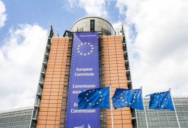 Brüksel, BELGIUM: Avrupa Komisyonu 'nun Brüksel, Belçika, Avrupa' daki Karargahı