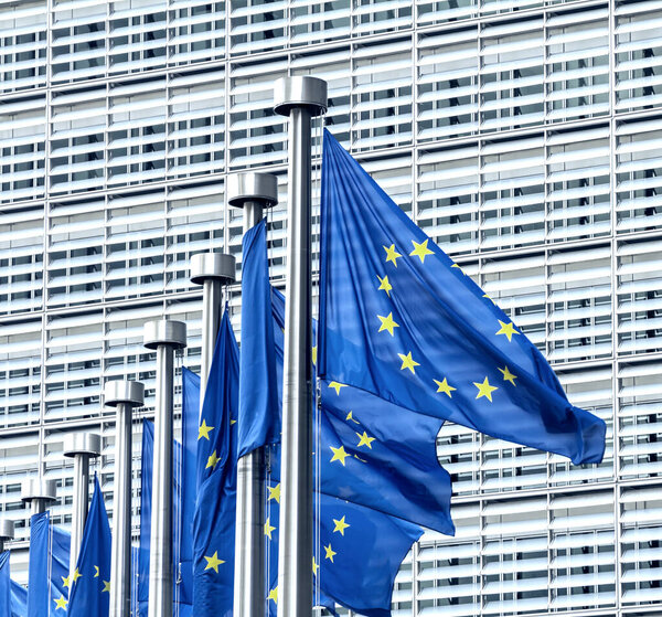 Брюссель, Бельгия: Здание Штаб-квартиры Европейской Комиссии в Брюсселе, Бельгия, Европа