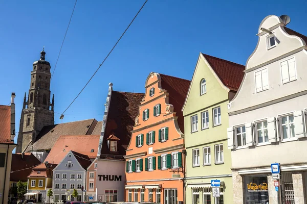 Nordlingen Híres Középkori Város Franconia Bajorország Németország — Stock Fotó