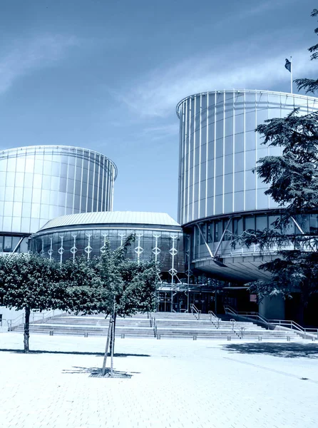 Straßburg Frankreich Gebäude Des Europäischen Gerichtshofs Für Menschenrechte Straßburg Frankreich — Stockfoto