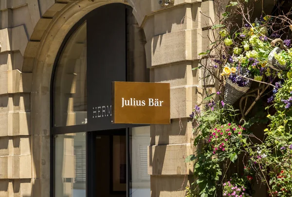 Basel Switzerland July 2019 Julius Bar Private Bank Basel — Stock Photo, Image