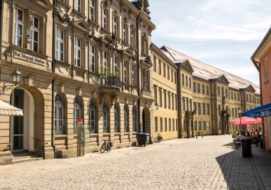 BAYREUTH, GERMANY - 10 Temmuz 2019: Bavyera Kasabası Bayreuth, Bayreuth (eski kasaba)