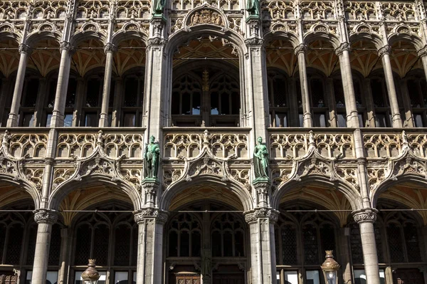 Grand Place Maison Roi Edificio Estilo Neogótico Del Siglo Xix — Foto de Stock