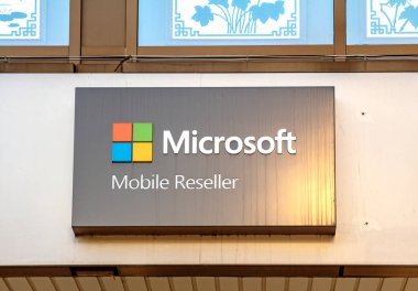 Erlangen, GERMANY: Microsoft Mobil Reseller Deposu logosu