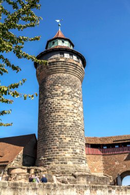 Nuremberg, Nuremberg Şatosu, Franconia, Almanya