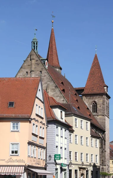 Ansbach Deutschland April 2018 Szenische Ansicht Der Altstadt Von Ansbach — Stockfoto