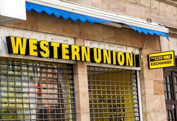 Furth Alemania Logo Western Union Western Union Company Una Empresa — Foto de Stock