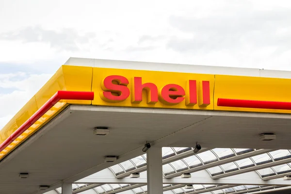 Schwabach Tyskland Royal Dutch Shell Plc Eller Shell Ett Brittisk — Stockfoto