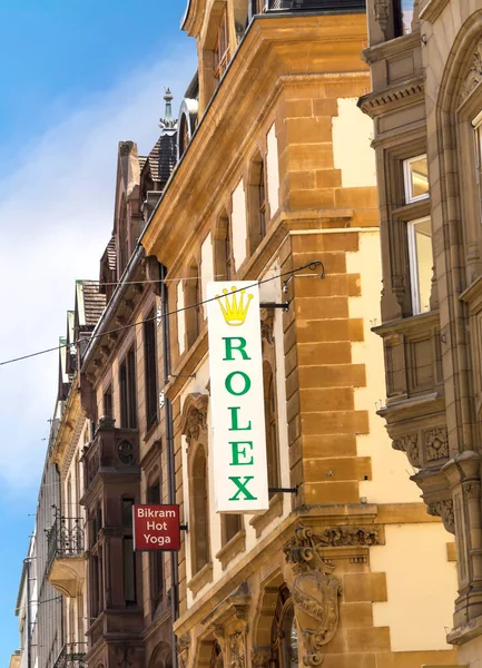Basel Switzerland July 2019 Rolex Shop Well Known Its Luxury — Stock Photo, Image